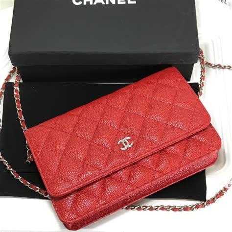 chanel red boy wallet on chain|Chanel wallet on chain preis.